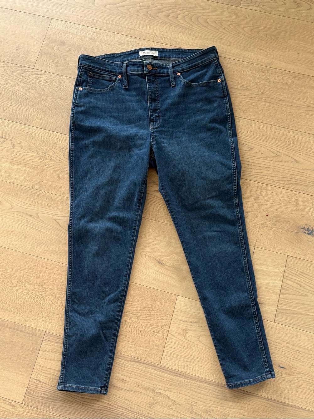 Madewell 10” high-rise skinny jeans Hayes wash sz 32